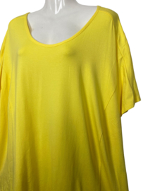 CHALOU Trendy geel stretch shirt 54