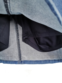 ZHENZI Gaaf stretch jeans rokje met binnen broekje 50