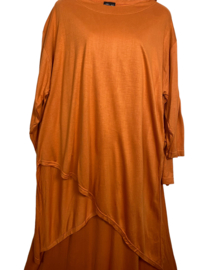 GIGI Oversized stretch shirt in punten 46-50