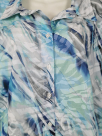 NAVIGAZIONE Mooie blauwe  print blouse 50