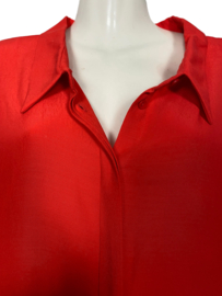 NO SECRET Wijde rode blouse 54