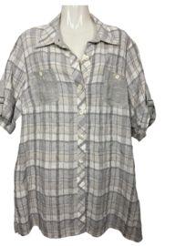 MONALISA Trendy grof geweven blouse 44-46