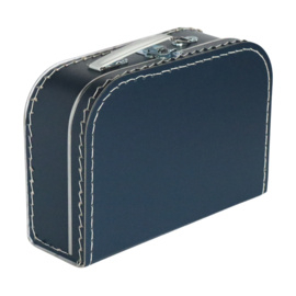 Kartonnen koffertje donker blauw