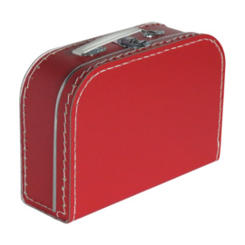 Kartonnen koffertje rood