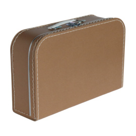 Kartonnen koffertje bruin (kraft) - 35 cm