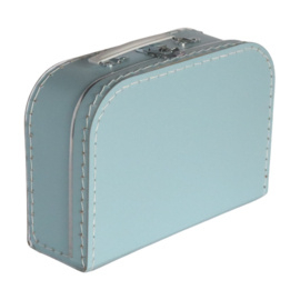 Kartonnen koffertje baby blauw
