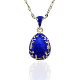 Emaille Handgemaakte Russische Pasen Messing krans faberge ei hanger ketting met Strass sieraden multicolor