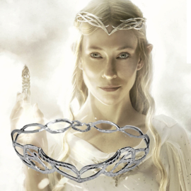 ELROND CROWN Elf Elven Krans Zilver Tolkien Kostuum Accessoire