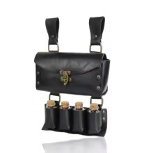 Retro Viking Stijl Knappe Heuptas Met Kurk Glazen Fles