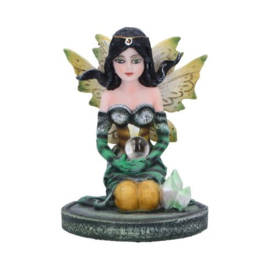 Jade Green Crystal Fairy Figurine