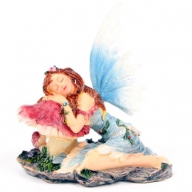 Elfje  Flower Fairy Asleep on Toadstool