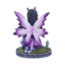 Violet Purple Crystal Fairy Figurine