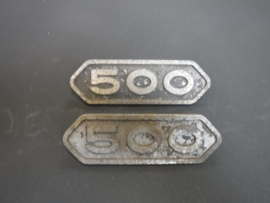 Embleem "500" jaren 60.(G)