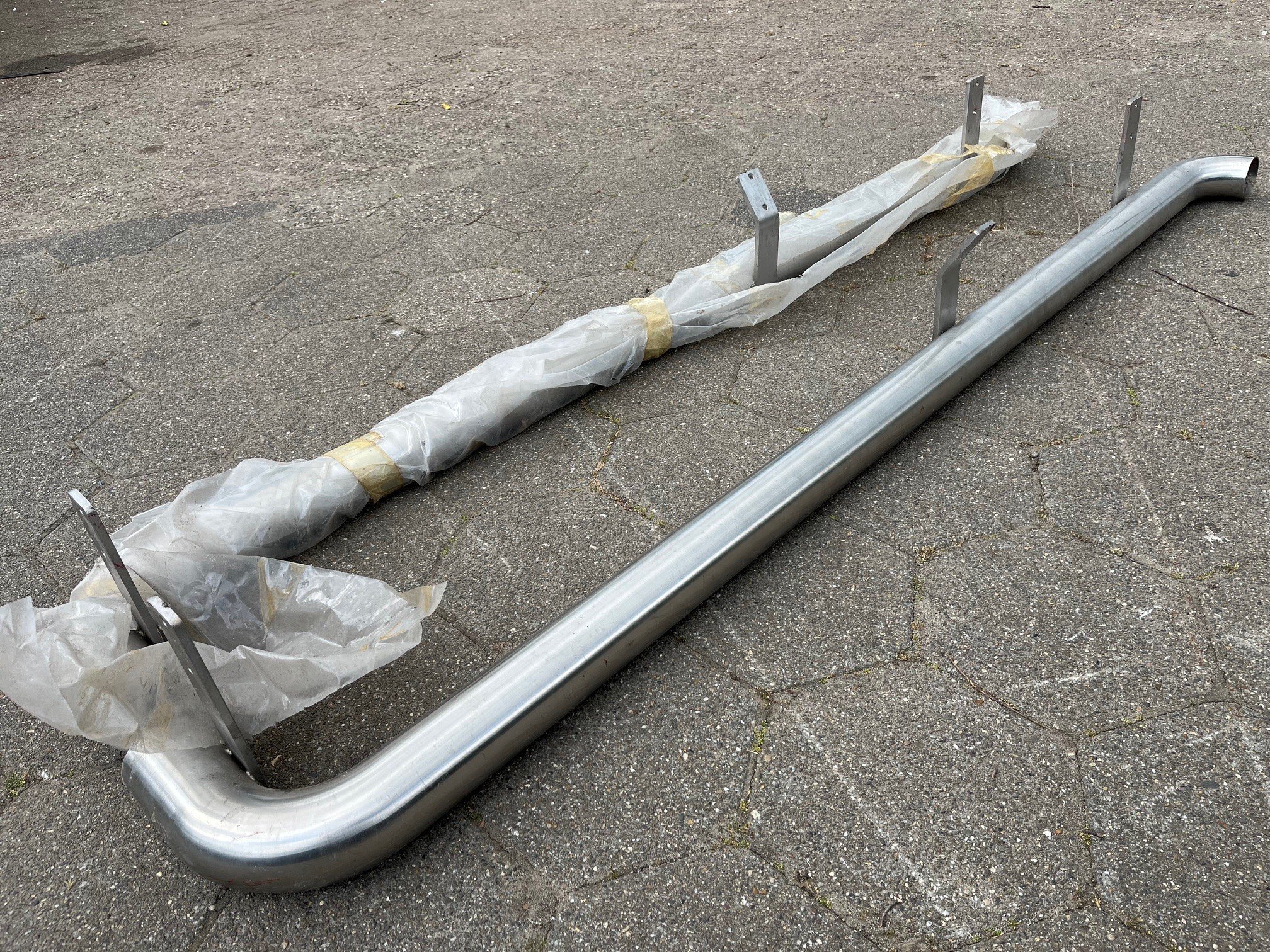 Sidepipes  Nieuw/rvs (G).