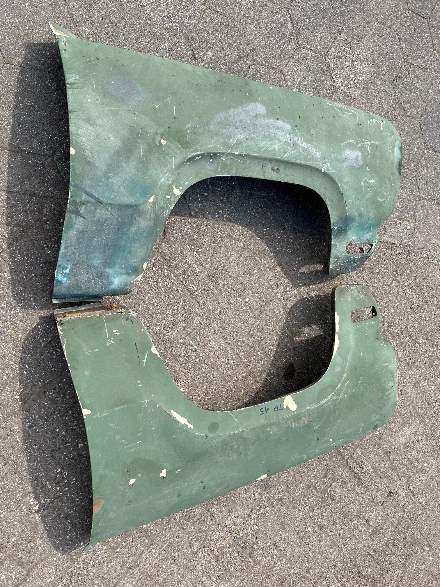 Voorschermen set. (G)