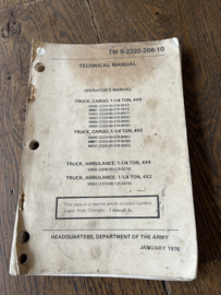 Technical manual, origineel!!(G)
