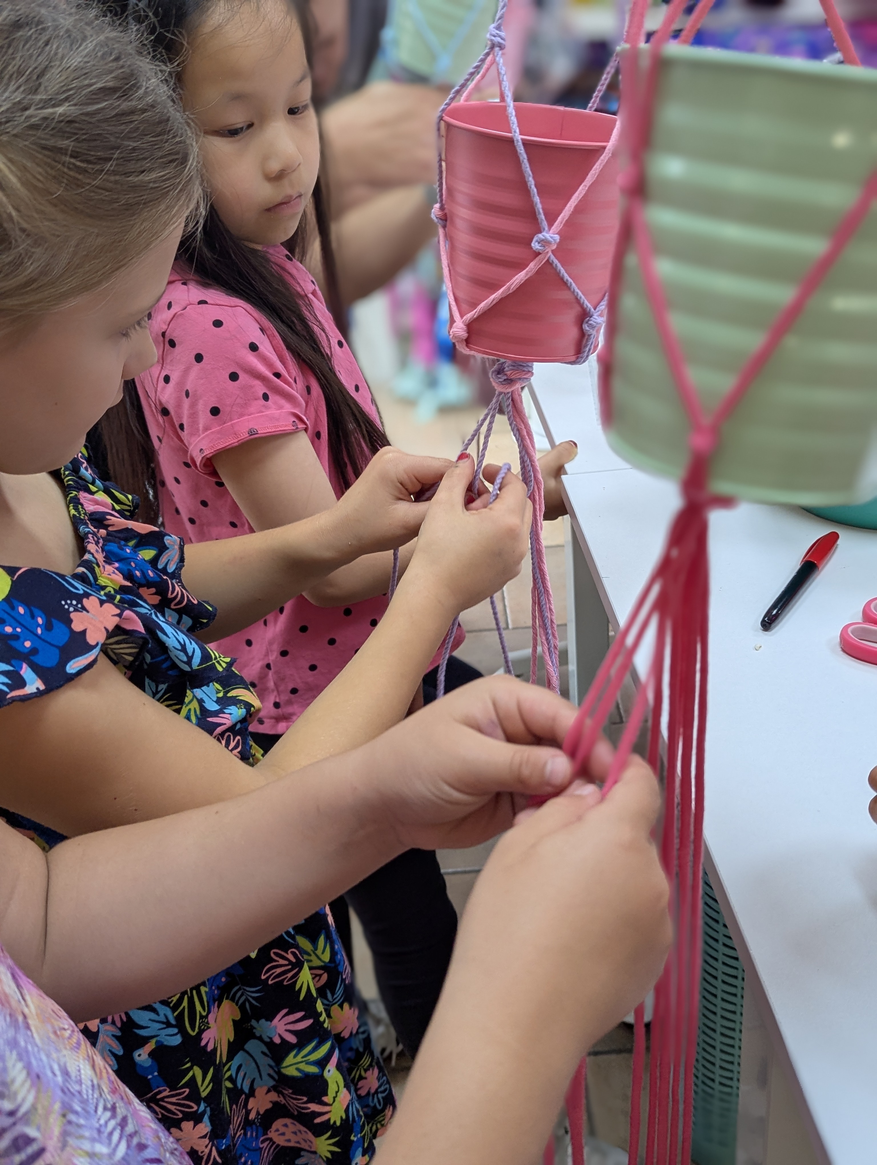 Macrame plantenhanger