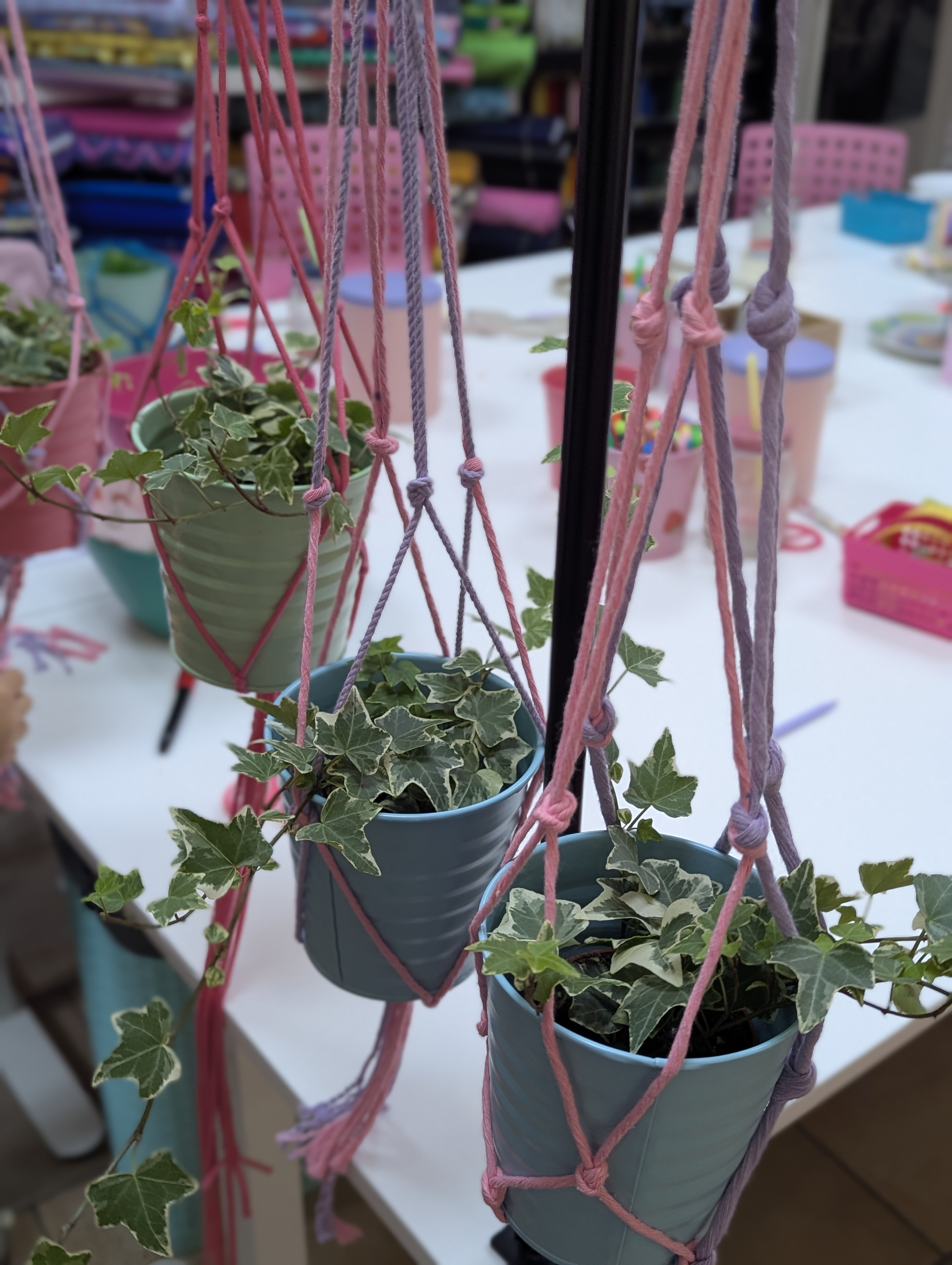 Macrame plantenhanger