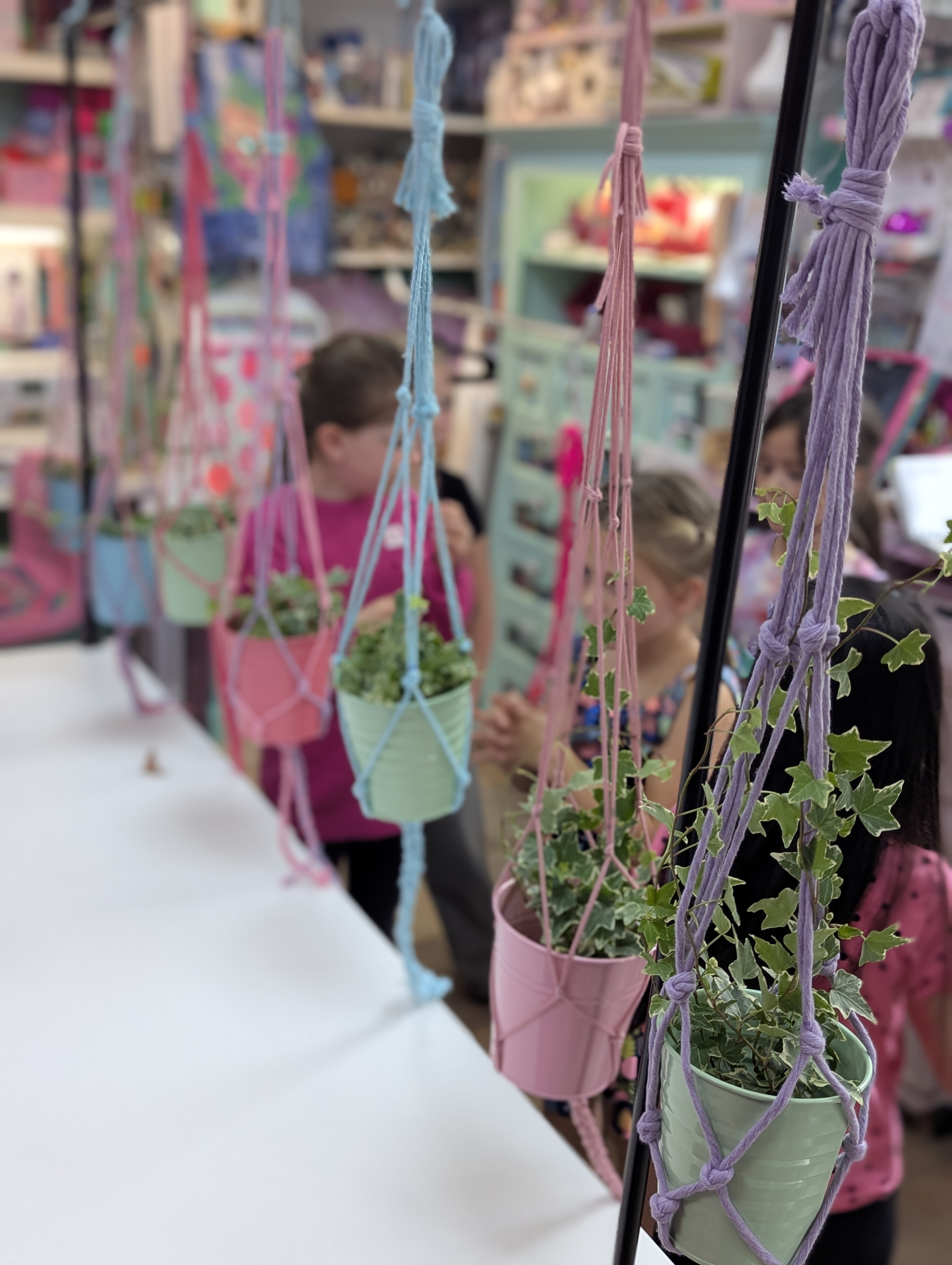Macrame plantenhanger