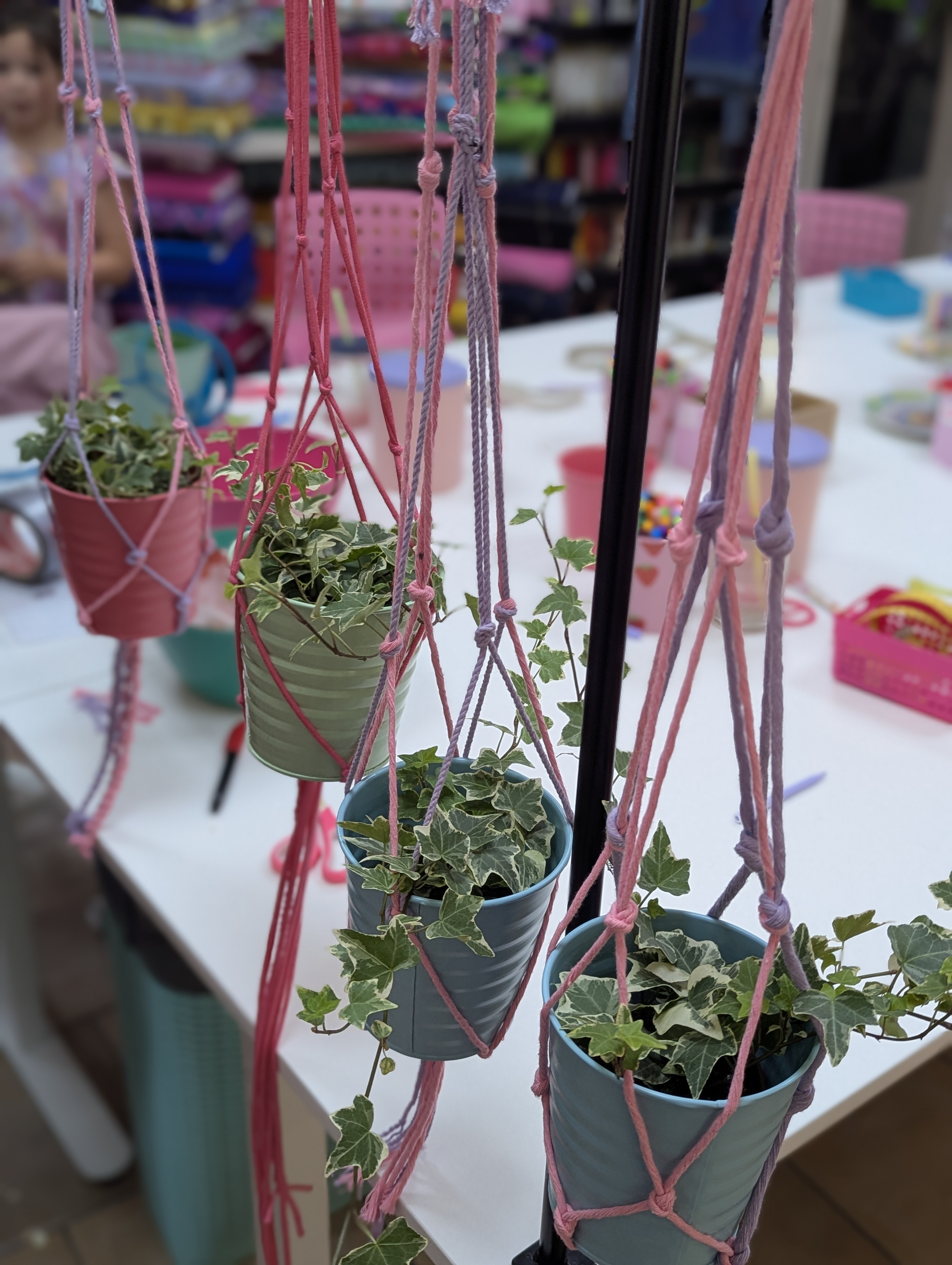 Macrame plantenhanger
