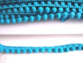 Bolletjesband turquoise mini