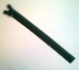 Blinde rits 22 cm Donkergroen 10