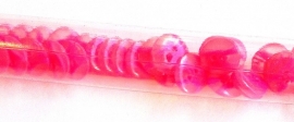 Knoop neon roze 12 mm