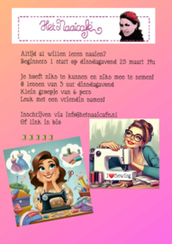 Naaicursus beginners 1 elke do 19u start 21 aug 2025