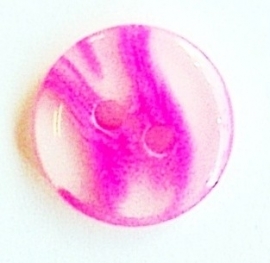Knoop neon roze 12 mm