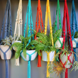 Macrame plantenhanger op afspraak 