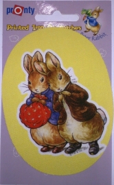 Beatrix Potter strijkapplicatie geel