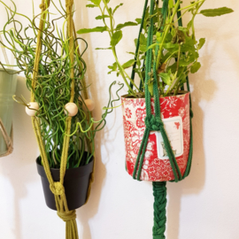 Macrame plantenhanger op afspraak 