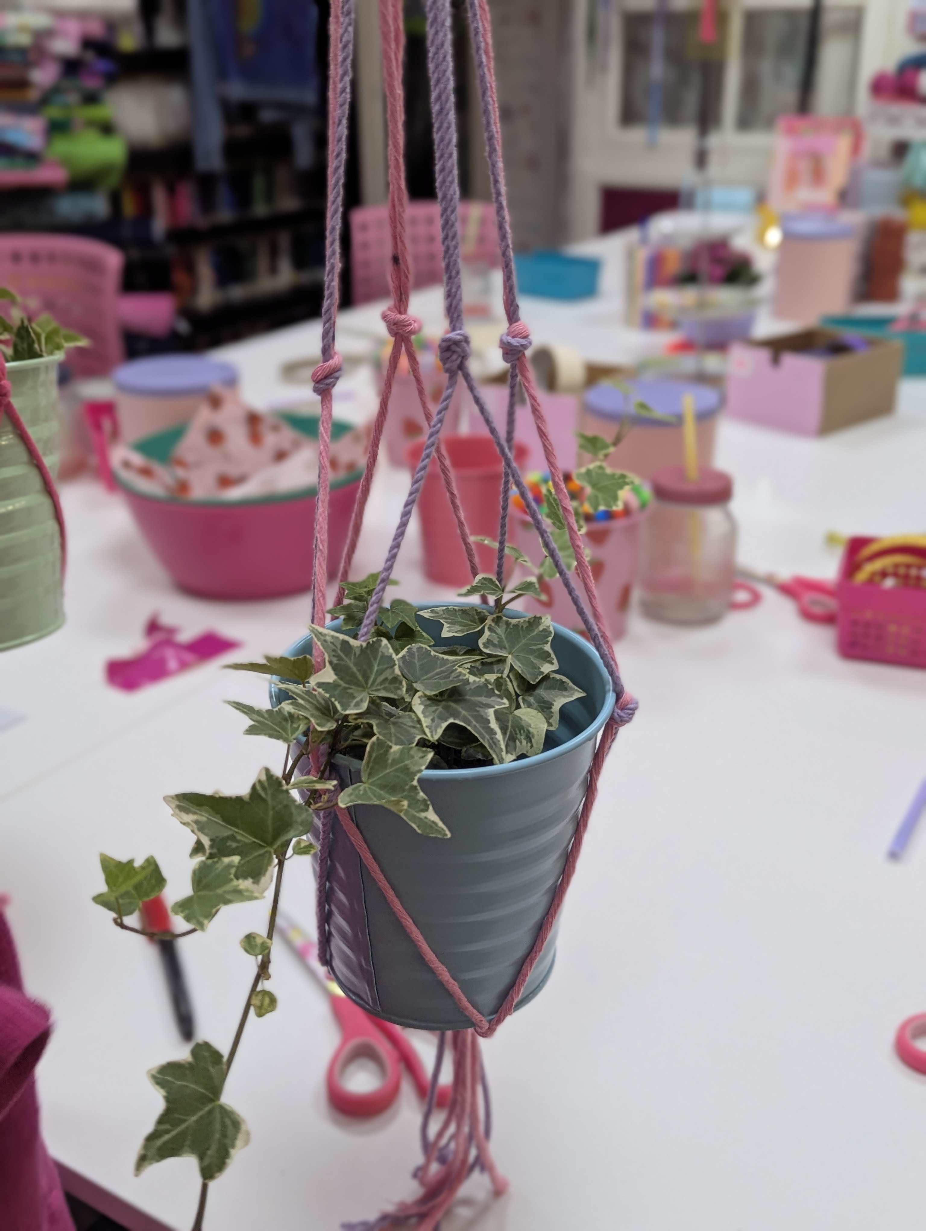 Macrame plantenhanger