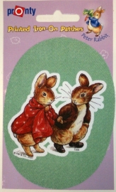 Beatrix Potter strijkapplicatie groen