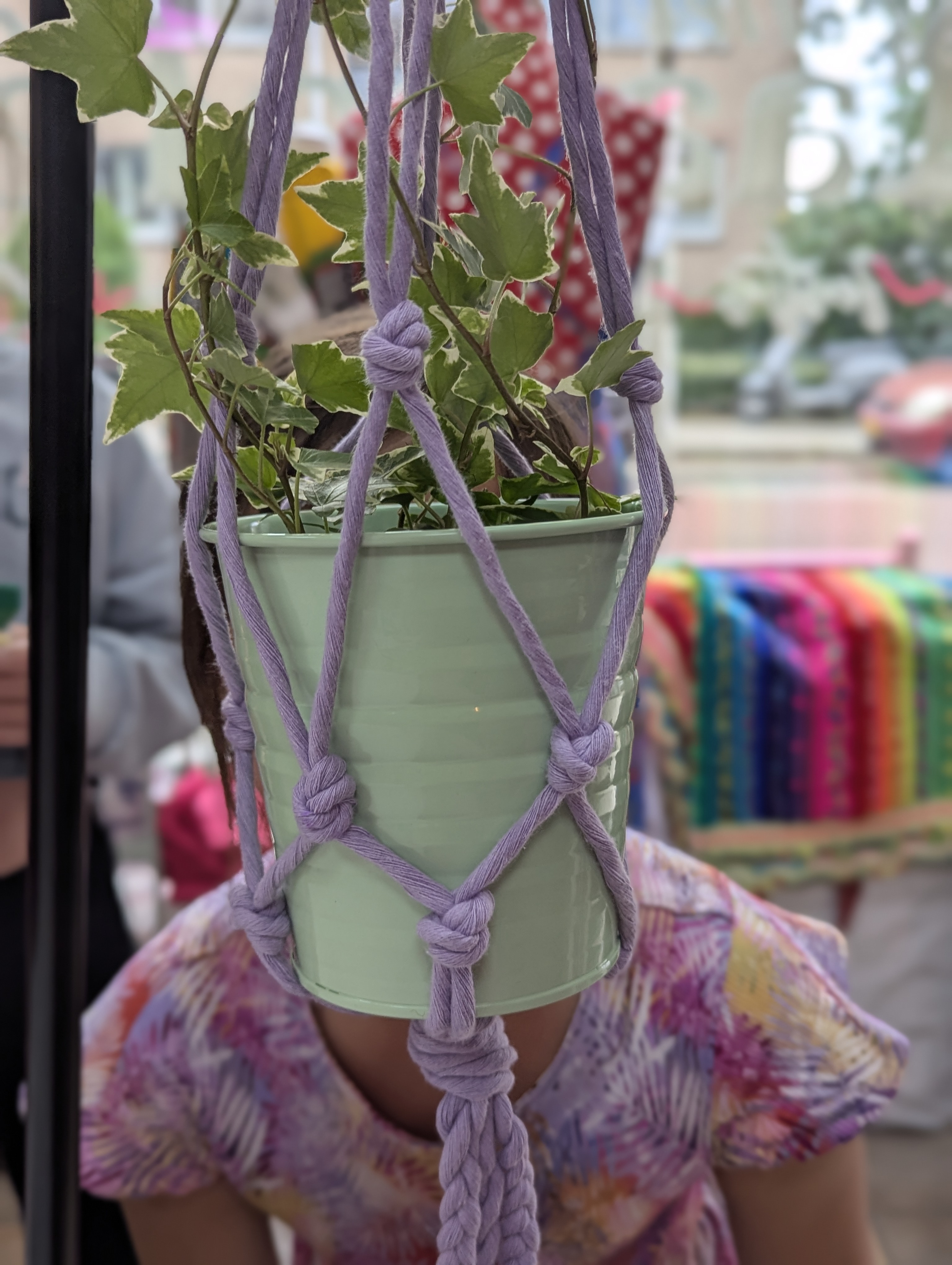 Macrame plantenhanger