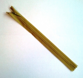 Blinde rits 22 cm Mosterdgroen 7
