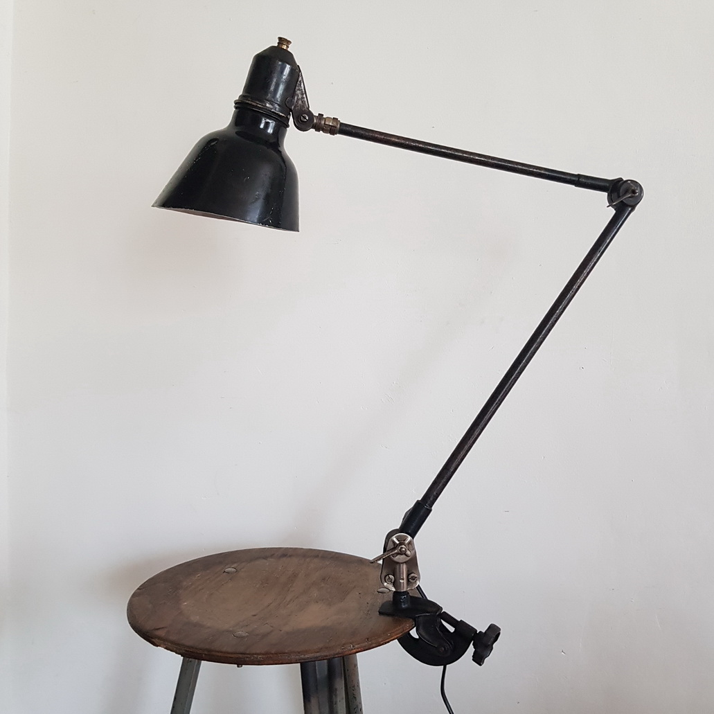 Vintage  Werkplaatslamp / Machinelamp   Midgard