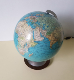 Grote Glazen Columbus globe met verlichting