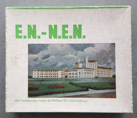 Reclame puzzle  Nieuwe Eerste Nederlanden. Johan de Wittlaan