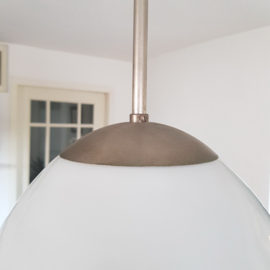 Grote Oude Schoollamp , Opalineglas.