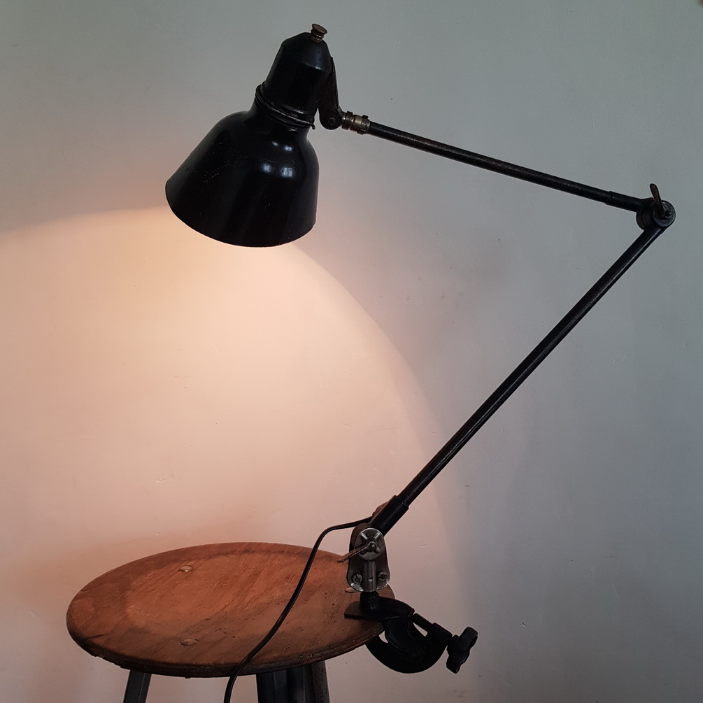 Vintage  Werkplaatslamp / Machinelamp   Midgard