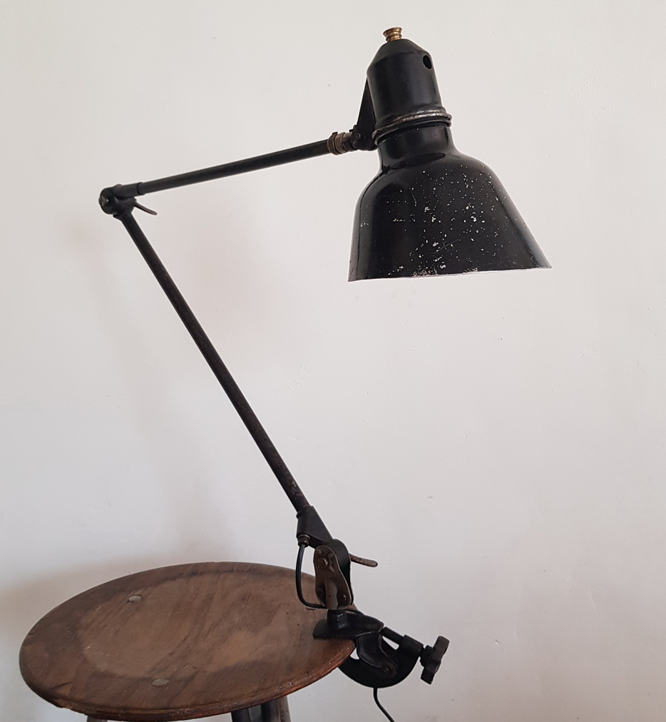 Vintage  Werkplaatslamp / Machinelamp   Midgard