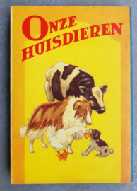 Onze Huisdieren. uitklapboekje, harde kaft.   KB007