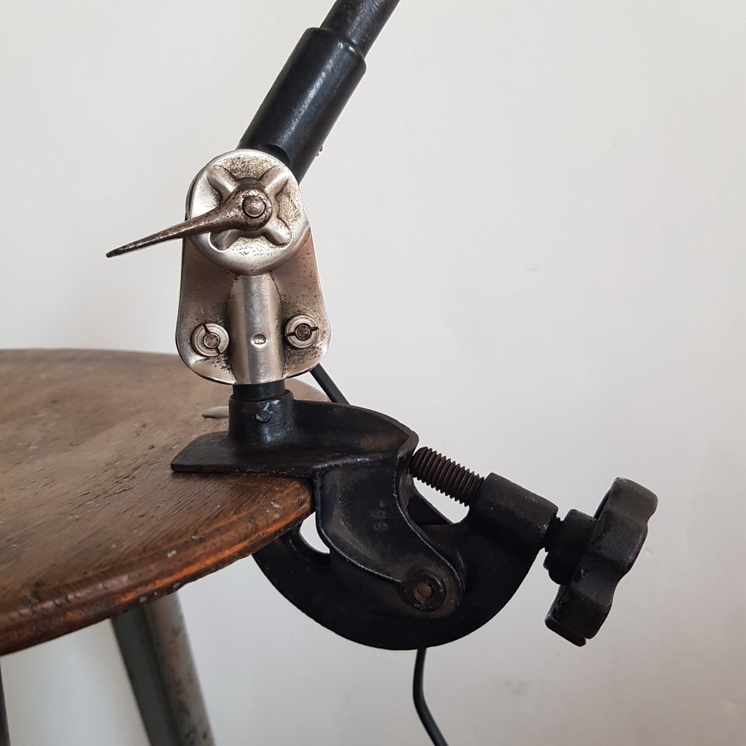 Vintage  Werkplaatslamp / Machinelamp   Midgard