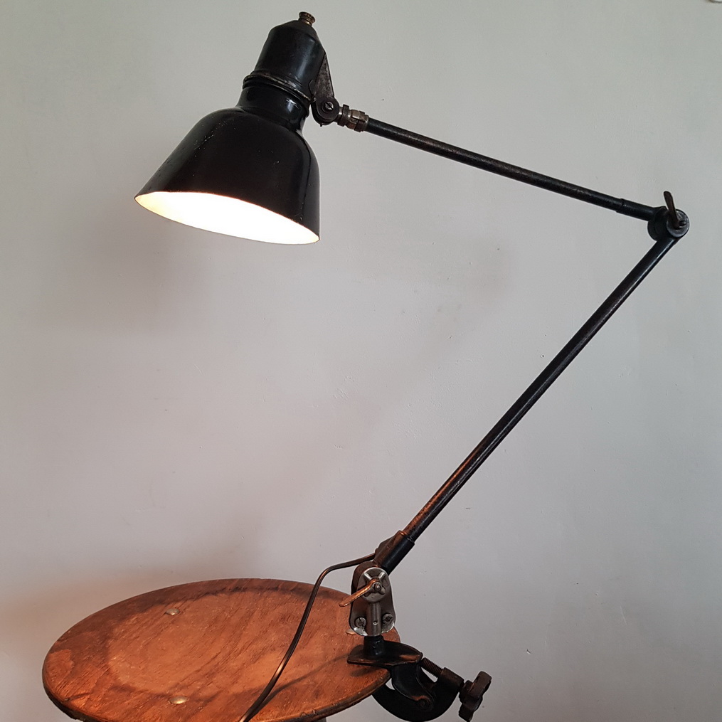 Vintage  Werkplaatslamp / Machinelamp   Midgard