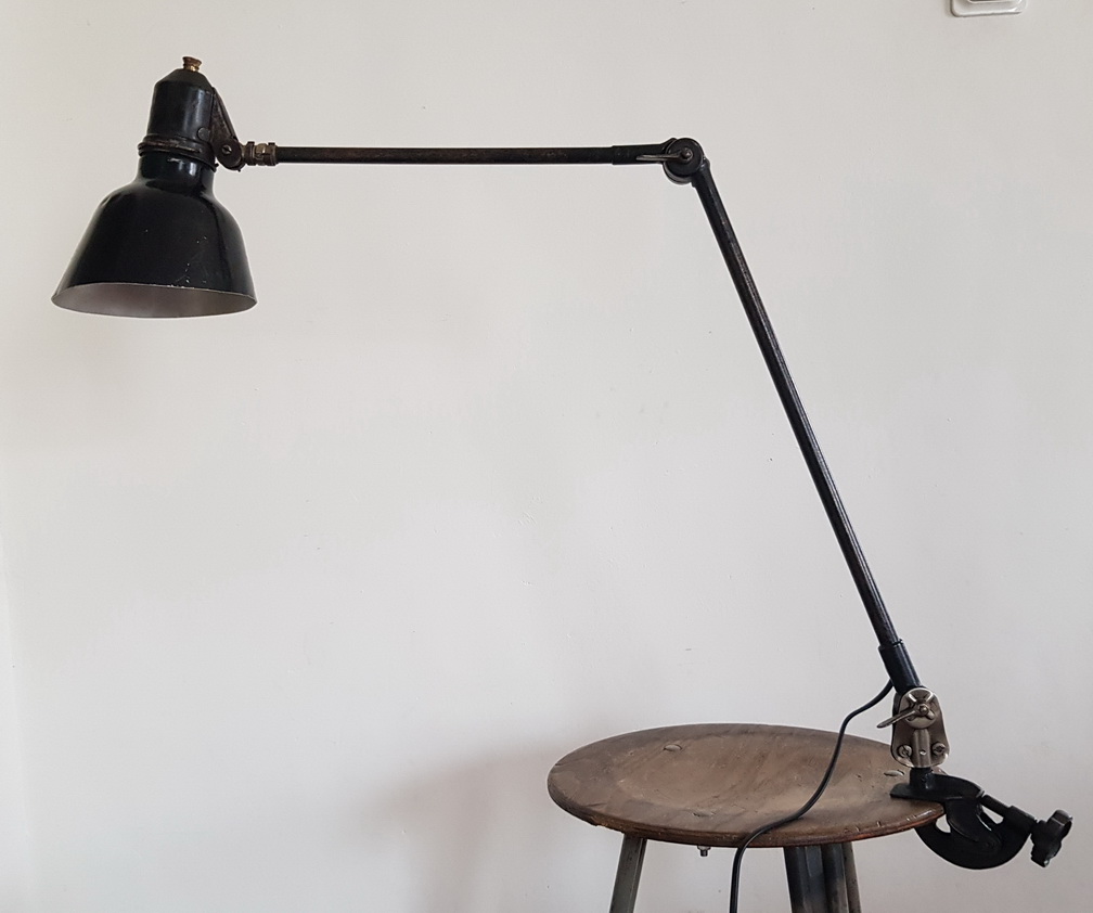 Vintage  Werkplaatslamp / Machinelamp   Midgard