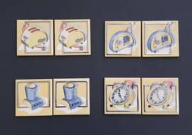 Tegeltjes met 60's items