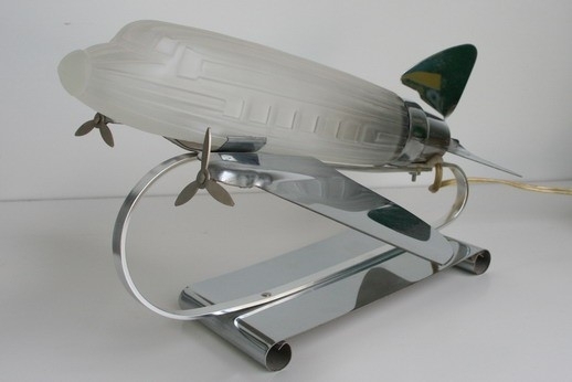 Lamp in vorm vliegtuig, Art Deco style