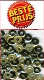 hotfix donut goud 6mm +/- 75 stuks