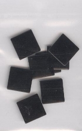 big square zwart 1cm - 20 stuks